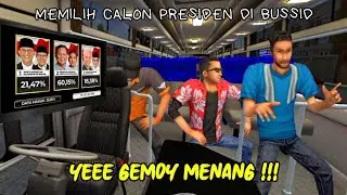 Reaksi supir bus pendukung capres #bussid