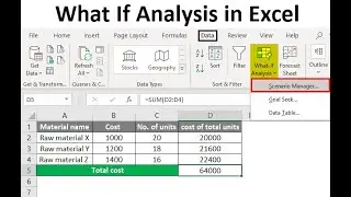 ادوات تحليل البيانات ماذا لو فى اكسيل | what if analysis in excel |  هتخليك محترف في الاكسل