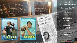 1971-Oct-24 • CHI/DET • Chicago Bears vs Detroit Lions - NFL Radio Broadcast