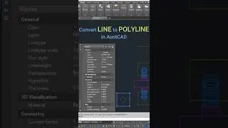 How to Convert Line to Polyline in AutoCAD | 