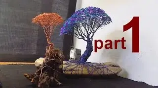 consejos y técnicas para hacer un árbol de alambre , part 1  tutorial