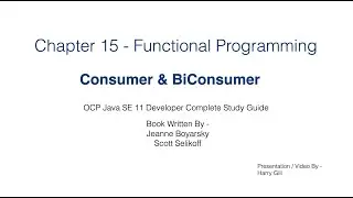 Functional Programming Part 2 -  Consumer & BiConsumer - JavaCertification 11  Certification