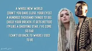 ZAYN_ Zhavia Ward - A Whole New World (Lyrics) @Zayn