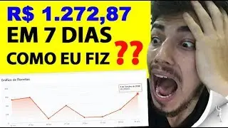 Como Ganhei R$ 1272,87 reais em 7 Dias na Hotmart - O que um Afiliado Vende