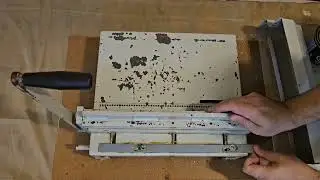 Reativando uma encadernadora antiga a mais de 15 anos parada.