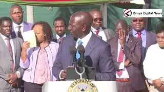 LISTEN TO PRESIDENT RUTO'S SPEECH AS HE FLAGS OFF OXYGEN CYLINDERS TO COUNTIES!!