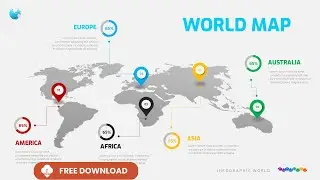 World Map PowerPoint Animation Tutorial - Morph Map Location  - DOWNLOAD FILE