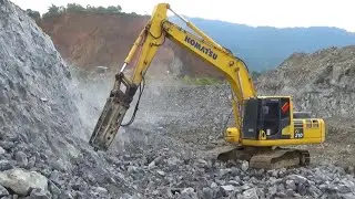 Membuka Keheningan Pagi Dengan Dentuman Breaker‼️Komatsu PC210