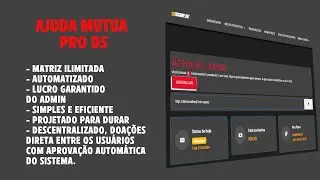 É HORA DE TER SEU PRÓPRIO AJUDA MUTUA, lançamento DS PRO 2.0 SISTEMA DE AJUDA MUTUA COMPLETO