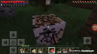 Выживание в Minecraft 0.14.1 (вторая серия) кровать для зомбика)