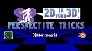 Blender Tutorial - 2D In Your 3D Blender Scene #b3d