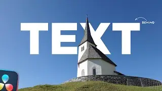 Add Text Behind an object in Davinci Resolve | Free | Full Tutorial |
