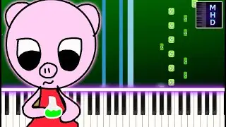 Piggy ROBLOX - Ticking Meme (Piano Tutorial Easy)