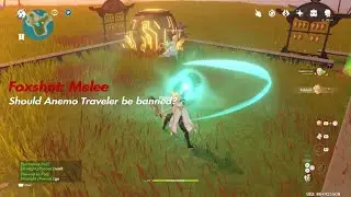 Should Anemo Traveler be banned in this minigame?! | Genshin Impact Serenitea Pot Foxshot: Melee