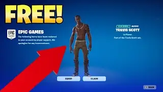 HOW TO GET THE TRAVIS SCOTT SKIN FOR FREE IN FORTNITE(EASIEST METHOD!)