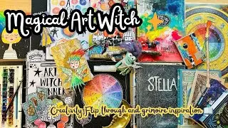 Magical Art Witch ✨ Creativity flip through 📖 Grimoire inspiration ✨