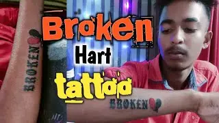 Broken hart tattoo. #broken