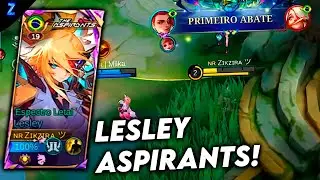 A NOVA SKIN DA LESLEY!! - LESLEY GAMEPLAY | Mobile Legends