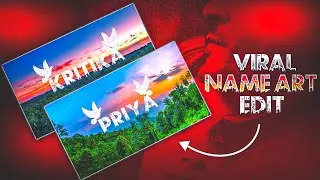 🔥Viral Name art Photo Editing |Jungle Name Art Video editing| How to Make Name Art Video Capcut