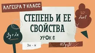 7 класс. Алгебра. Урок 6. Степень и ее свойства: теория