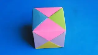 Оригами кубик / Как сделать кубик из бумаги / Бумажный кубик / Origami cube