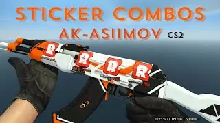 Best AK ASIIMOV STICKER CRAFTS! (CS2/2023)