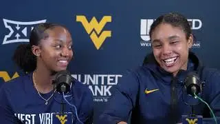 WVU Women's Basketball Jordan Harrison Sydney Shaw Towson Postgame 11/5/24