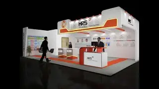 #3dsmax #3DDesigner, stall design for exhibition, Corporate Stall Lighting in 3Ds Max tutorial no.2
