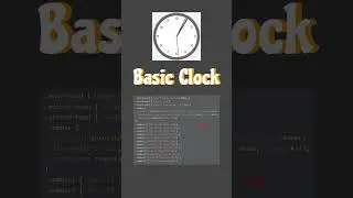 Basic Clock #html #css #clock #coding #programming #shorts