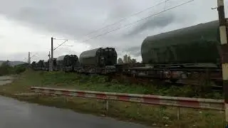 Military train exiting from Turburea Hm on 202