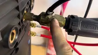 Подключение китайской горелки с водяным охлаждением к аппарату KEMPPI