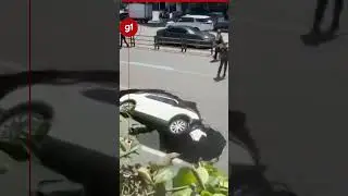 Buraco se abre em estrada e engole carro na Coreia do Sul 