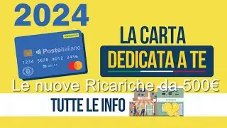 Pagamento Ufficiale Ricarica Carta dedicata a te di 500 euro 2024