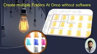 Create multiple Folders At Once without software Using Excel and Batch file