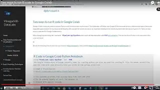 Two ways to run R code in Google Colab