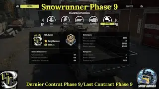 Snowrunner Phase 9,Ontario Last Contract Phase 9/Dernier Contrat Phase 9. Oil Platform Contract