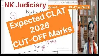 Expected CLAT 2026 Cut off #clat2027 #clatcoaching #onlinejudiciarycourse #onlineclasses #ailet 