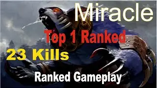 Miracle - Ursa 23 kills Mid lane - Ranked match