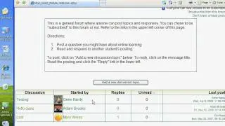 Posting to Moodle Forums (for students)