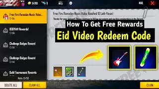 Eid Special Video Redeem Code | FREE FIRE REDEEM CODE | Eid Special Music Video Redeem Code