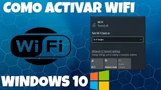 How to enable wifi on windows 10 | How to enable wifi adapter