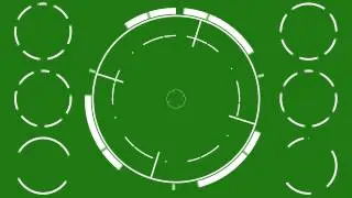 Lock On Target HUD - Green Screen Animation
