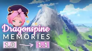Old Dragonspine Memories Relaxing Cinematic (Mountain Only Genshin 1.0 & 1.1 Players Remember)