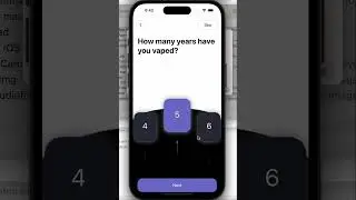 Horizontally number picker ui in SwiftUI