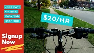 UBER EATS IN CANADA | STUDENT EARNING 30$ PER HALF & HOUR | PART TIME JOBS