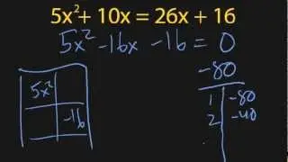 PCRC: Factoring Quadratic Equations