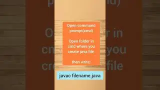 compile and run java file in command prompt