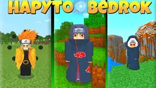 Minecraft PE New Naruto Bedrock Mod V2.1 // New Naruto mod for Minecraft PE