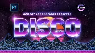 Photoshop Tutorial | Efecto Texto DISCO Retro | DISCO Retro Style Text  Effect