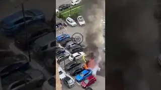 Москвич сжёг BMW M4 соседа, потому что владелец постоянно парковался как хотел и бесил громким рёвом
